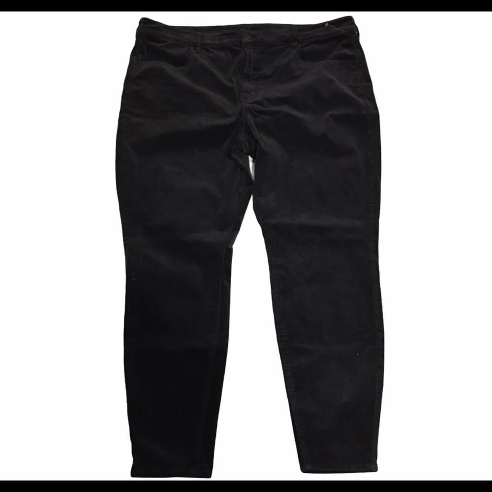 American Eagle Womens Black corduroy pants sz 22